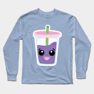 Cute Boba Bubble Tea Long Sleeve T-Shirt